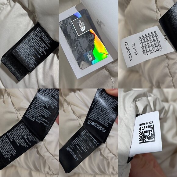 The North Face Metropolis II Parka Winter Jacket 550 Vintage White Womens Small - Picture 11 of 12